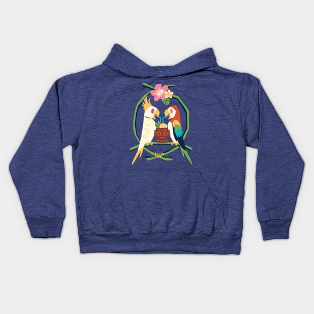 Tropical Hideaway Kids Hoodie by SarahLouiseNicholson